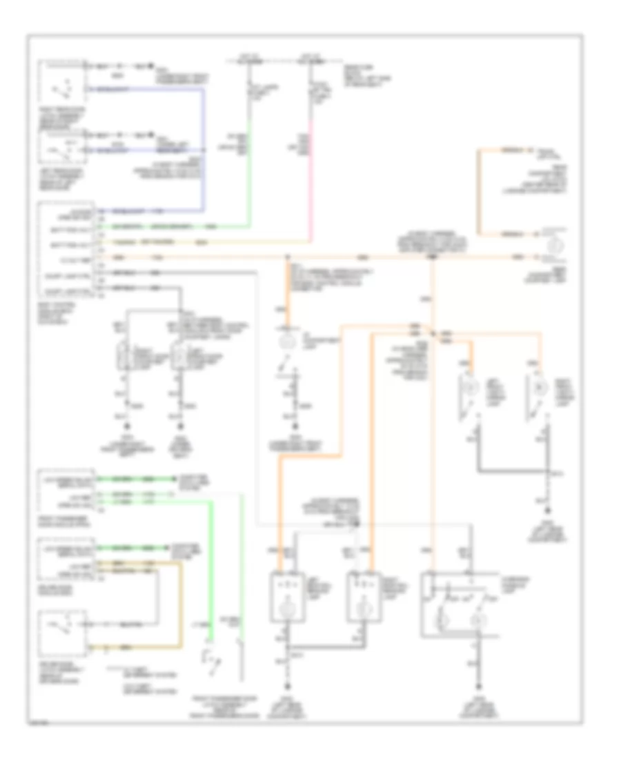 Courtesy Lamps Wiring Diagram for Buick Lucerne CX 2006