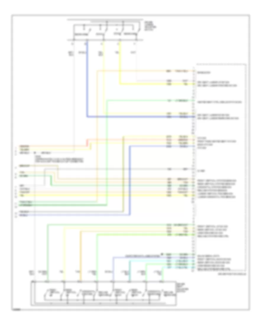 Memory Seat Wiring Diagram (5 of 5) for Buick Lucerne CX 2006