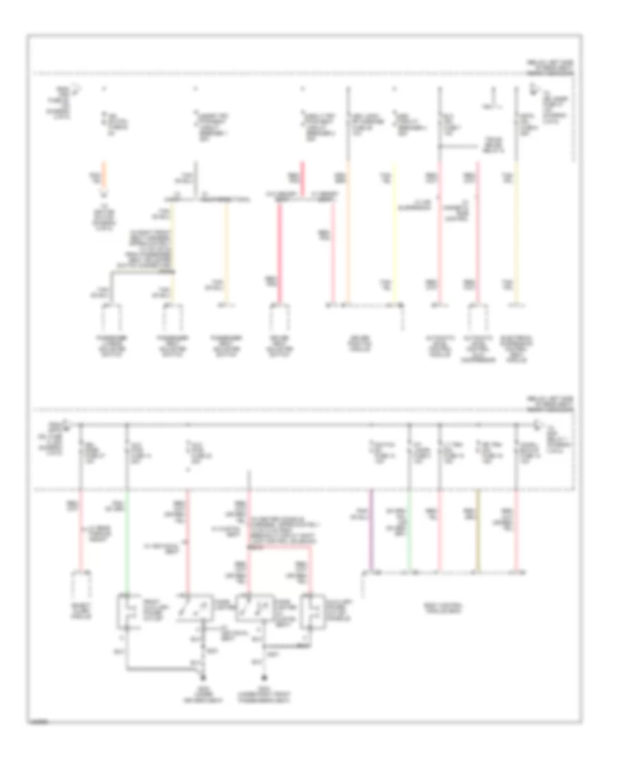 Power Distribution Wiring Diagram 3 of 5 for Buick Lucerne CX 2006