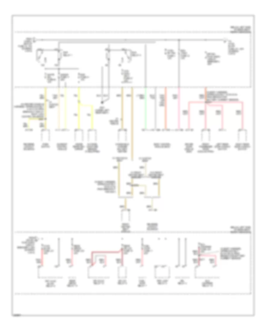 Power Distribution Wiring Diagram (4 of 5) for Buick Lucerne CX 2006