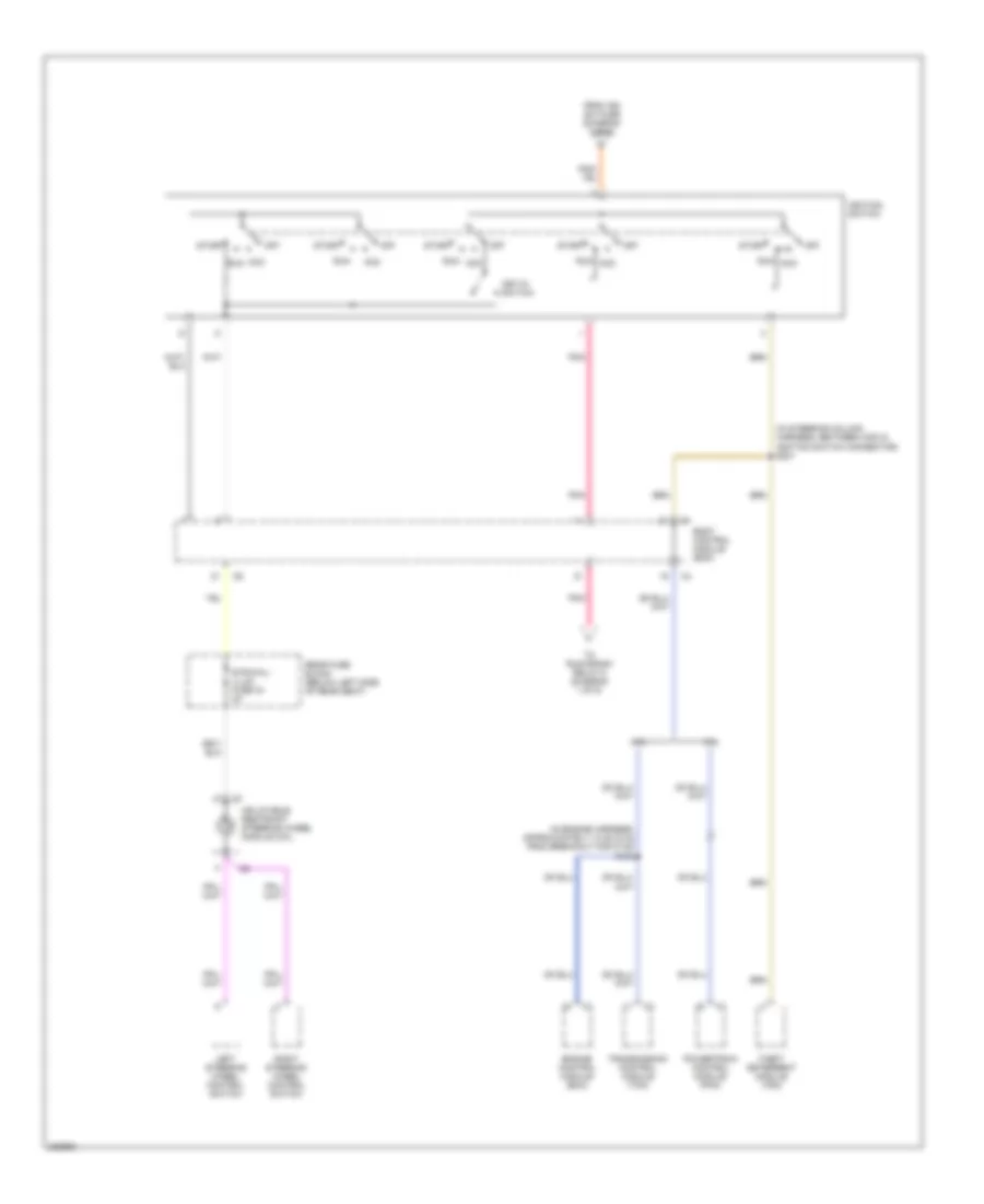 Power Distribution Wiring Diagram (5 of 5) for Buick Lucerne CX 2006