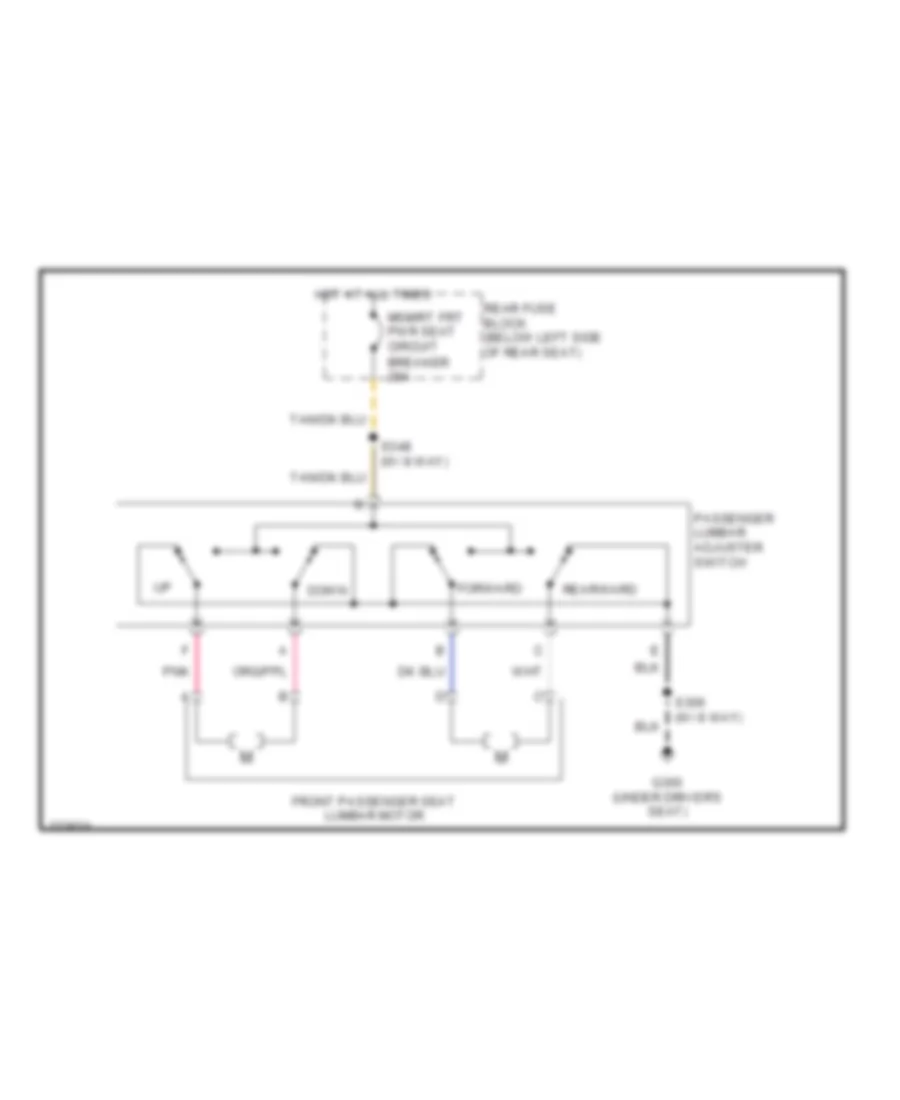 Lumbar Wiring Diagram for Buick Lucerne CX 2006