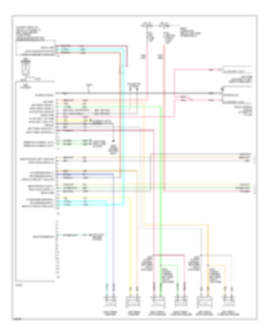 Radio Wiring Diagram, without Amplifier (1 of 2) for Buick Lucerne CX 2006