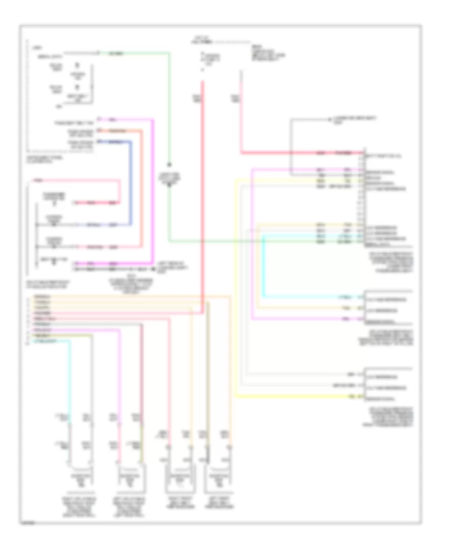 Supplemental Restraints Wiring Diagram 2 of 2 for Buick Lucerne CX 2006