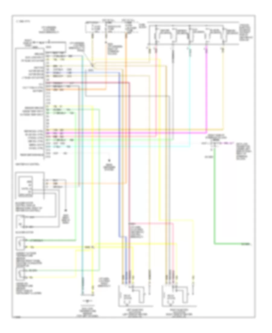 3.8L VIN 1, Automatic AC Wiring Diagram (1 of 2) for Buick Regal GS 1999
