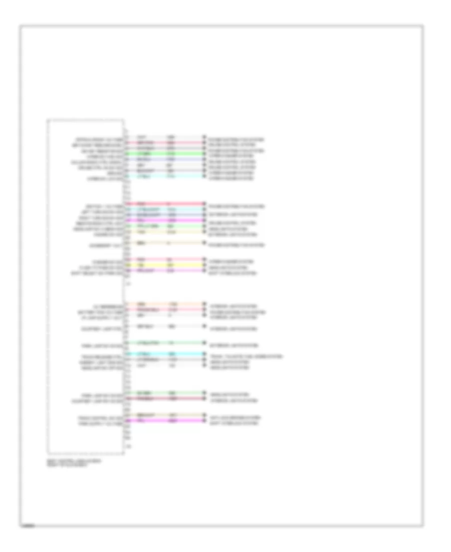 Body Control Modules Wiring Diagram (2 of 3) for Buick Lucerne CXL 2006