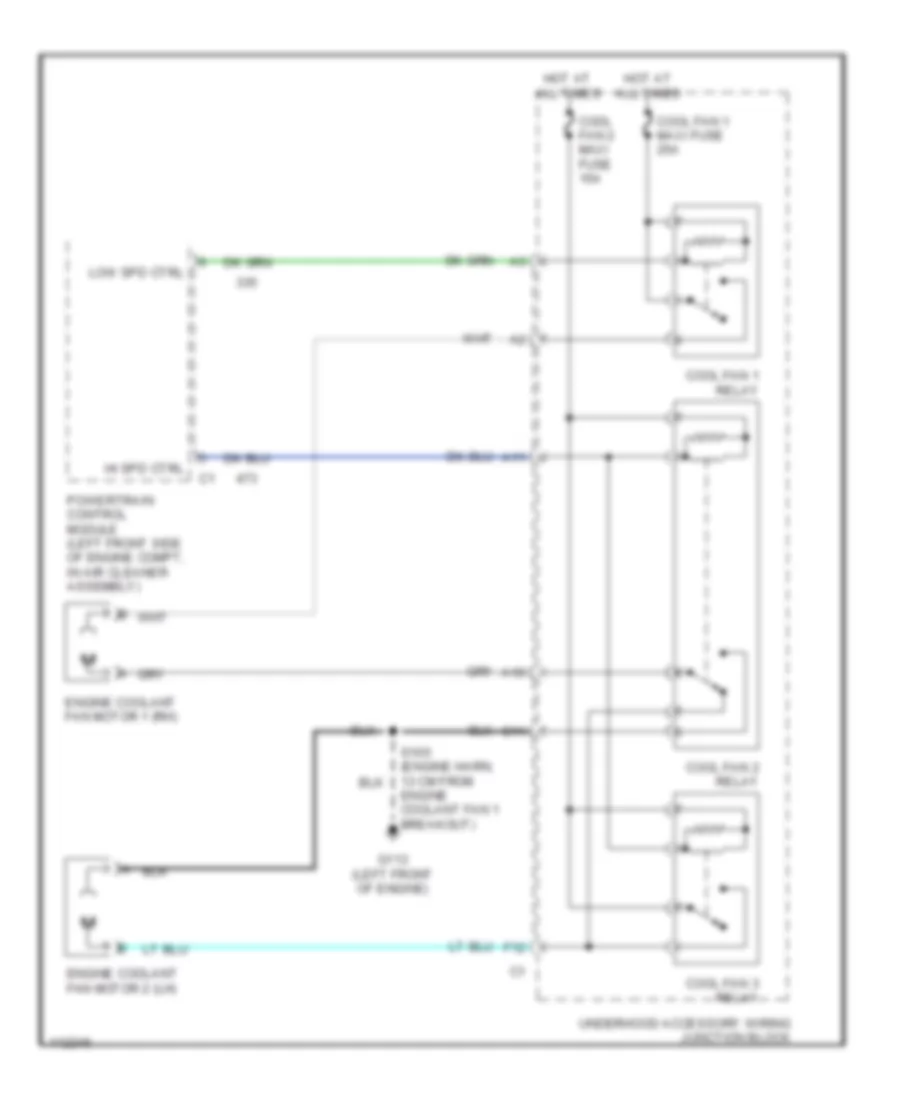 3 8L VIN K Cooling Fan Wiring Diagram for Buick Regal GSE 1999