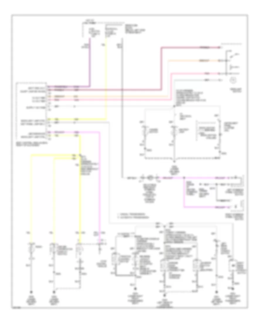 Instrument Illumination Wiring Diagram for Buick Lucerne CXS 2006