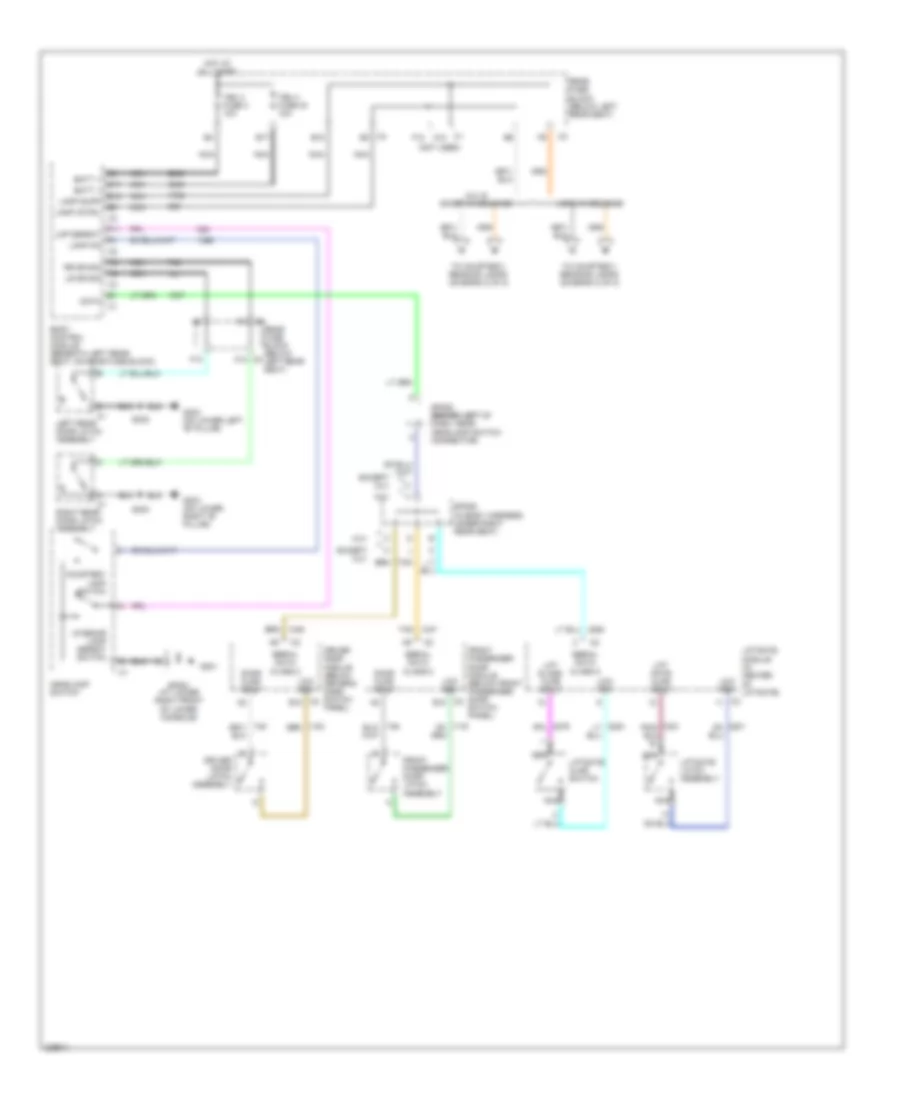 Courtesy Lamps Wiring Diagram 1 of 2 for Buick Rainier 2006