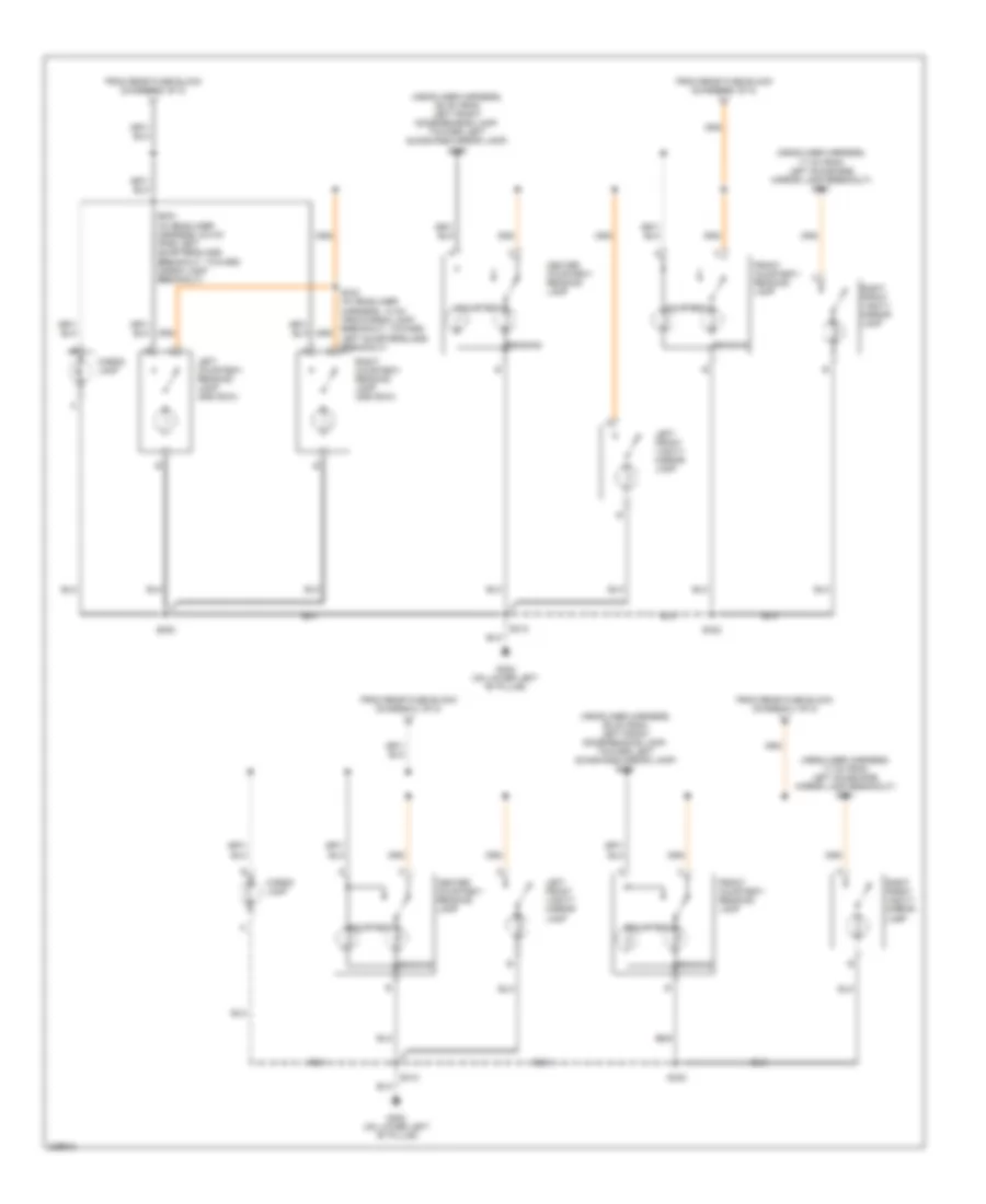 Courtesy Lamps Wiring Diagram (2 of 2) for Buick Rainier 2006