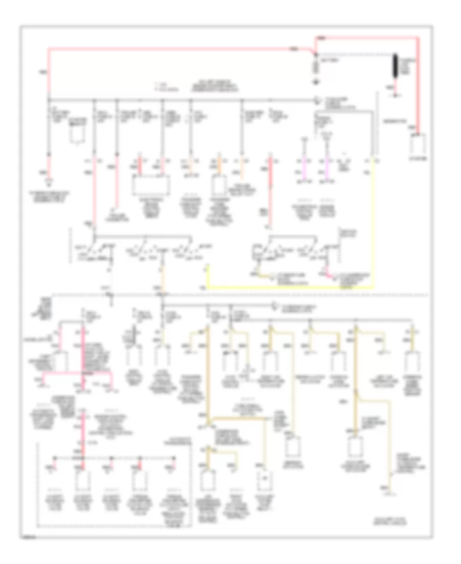 Power Distribution Wiring Diagram 1 of 6 for Buick Rainier 2006