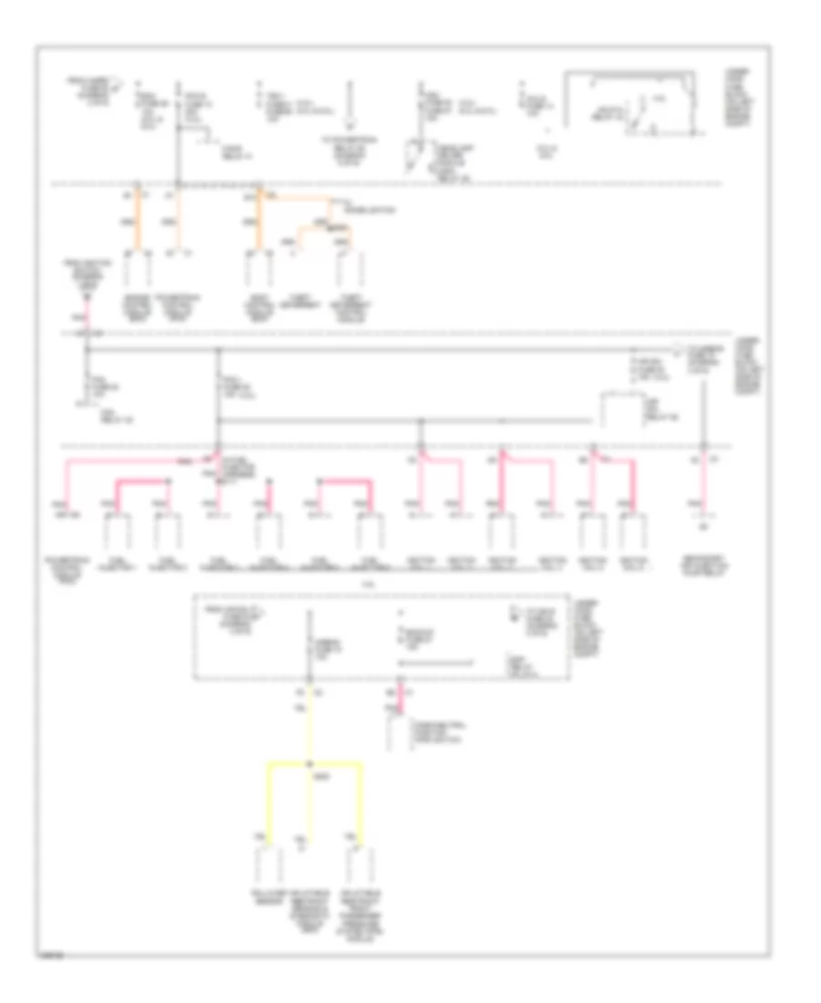 Power Distribution Wiring Diagram 3 of 6 for Buick Rainier 2006