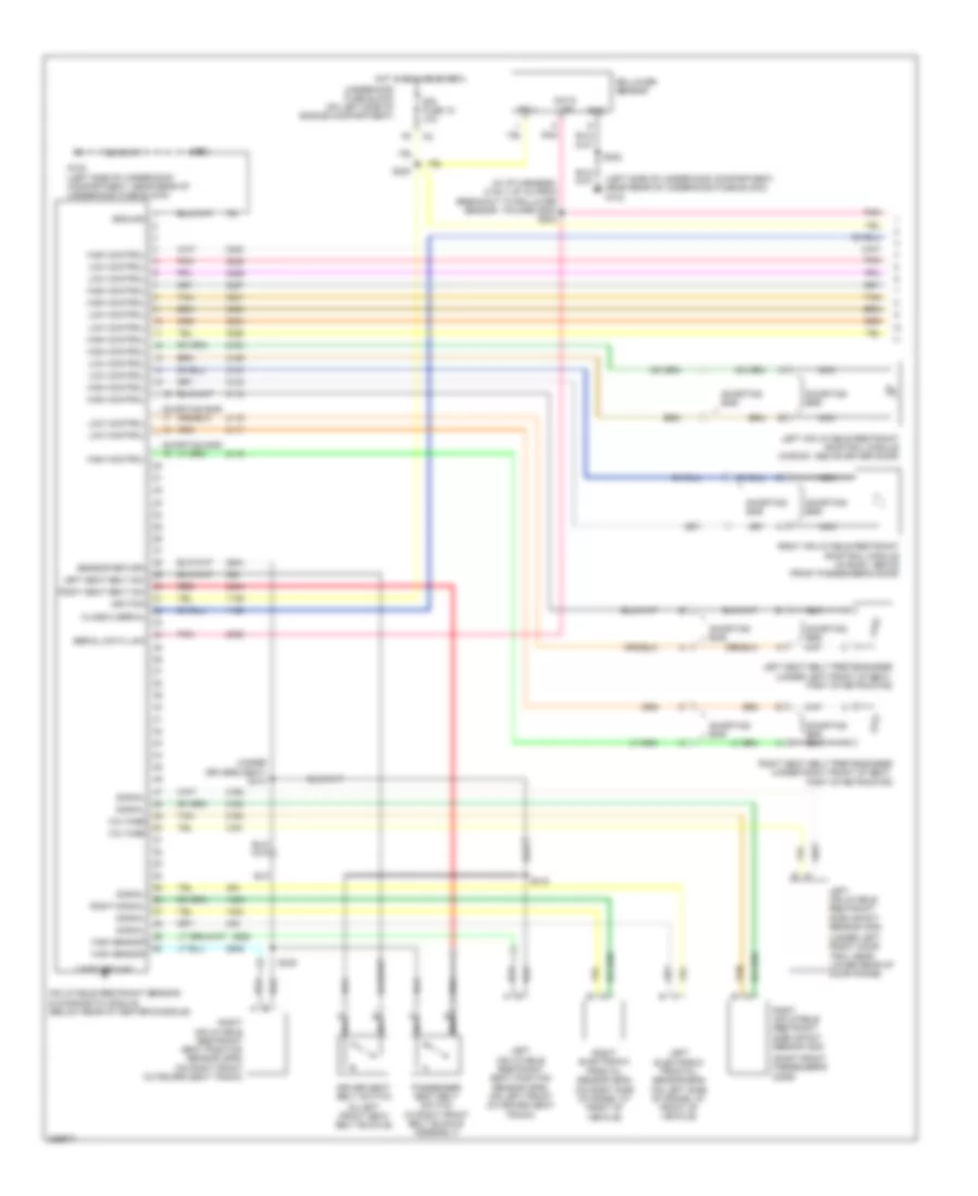 Supplemental Restraints Wiring Diagram 1 of 2 for Buick Rainier 2006