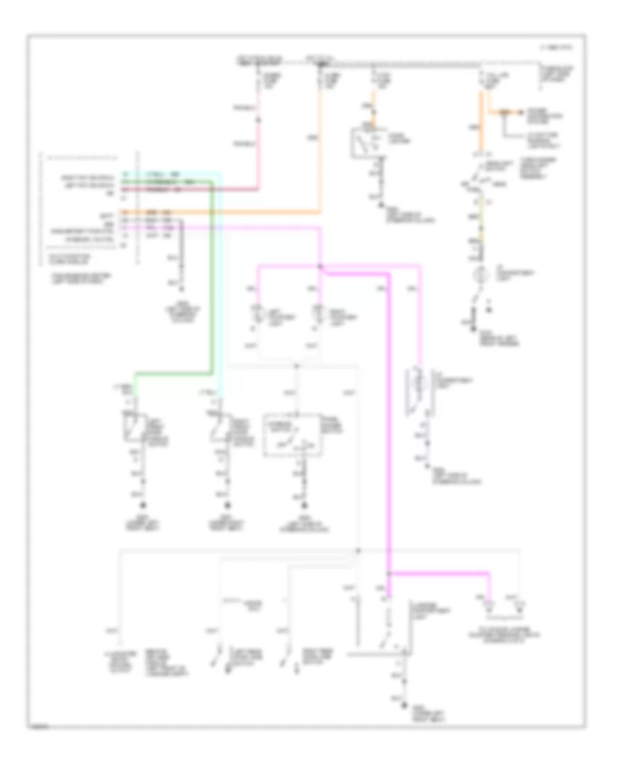 Courtesy Lamps Wiring Diagram 1 of 2 for Buick Skylark Limited 1993