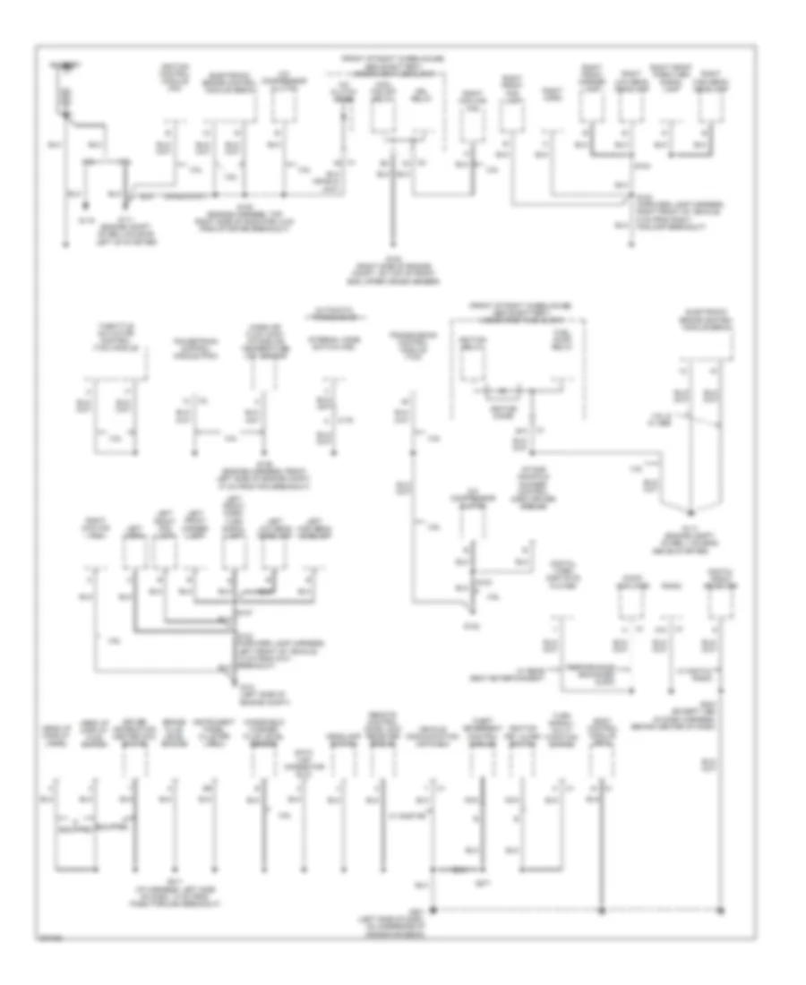 Ground Distribution Wiring Diagram 1 of 4 for Buick Rendezvous CX 2006