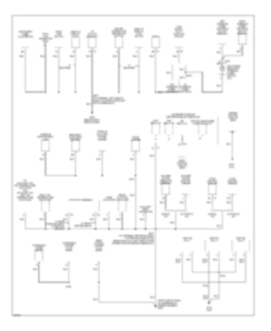 Ground Distribution Wiring Diagram (2 of 4) for Buick Rendezvous CX 2006