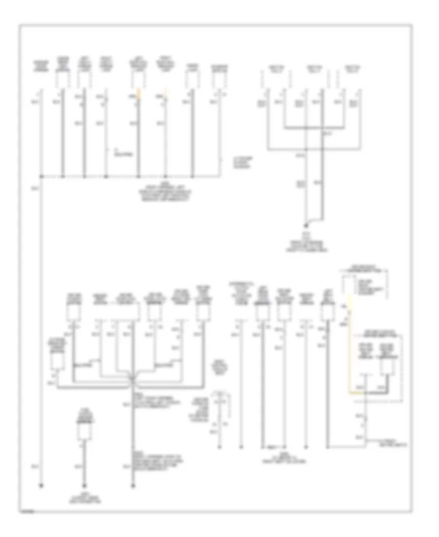 Ground Distribution Wiring Diagram (3 of 4) for Buick Rendezvous CX 2006