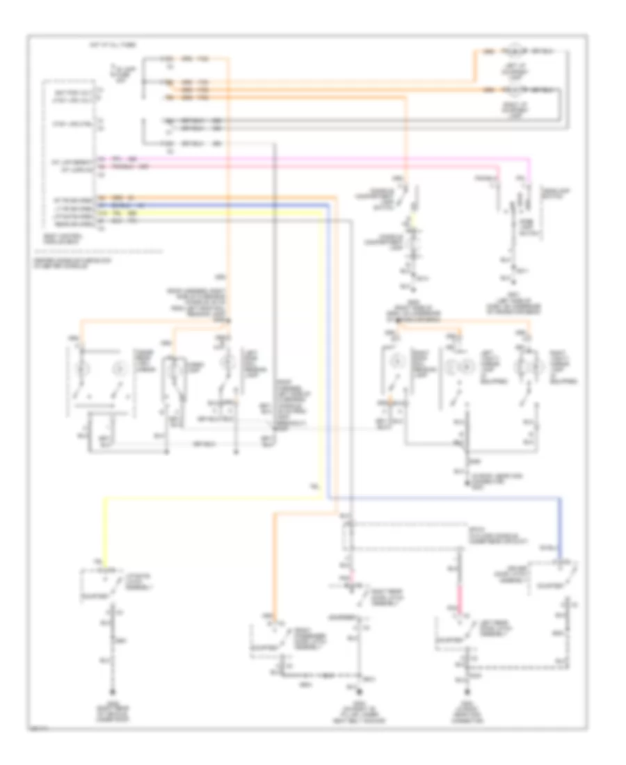 Courtesy Lamps Wiring Diagram for Buick Rendezvous CX 2006