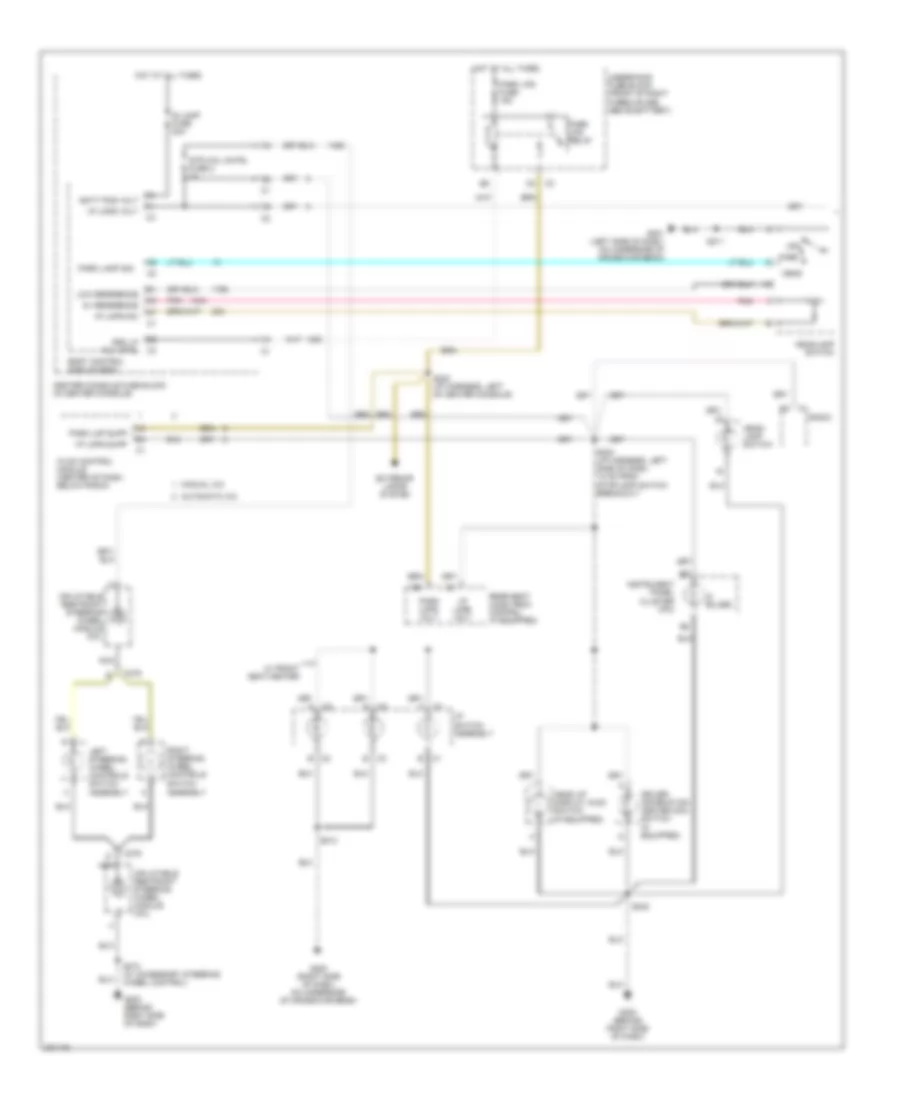 Instrument Illumination Wiring Diagram 1 of 2 for Buick Rendezvous CX 2006