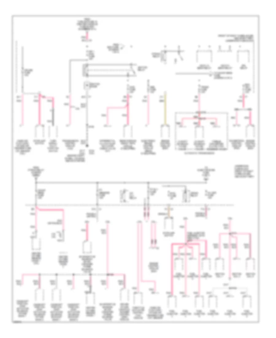 Power Distribution Wiring Diagram (2 of 4) for Buick Rendezvous CX 2006