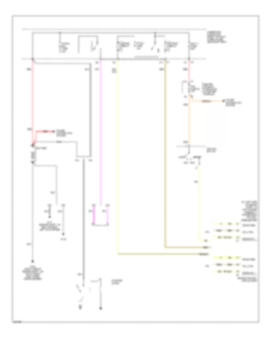 Starting Wiring Diagram for Buick Rendezvous CX 2006
