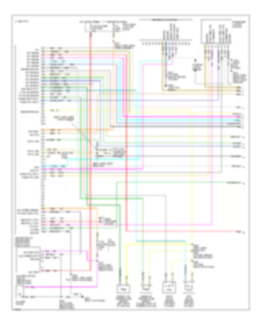 Automatic A C Wiring Diagram 1 of 2 for Buick Riviera 1999