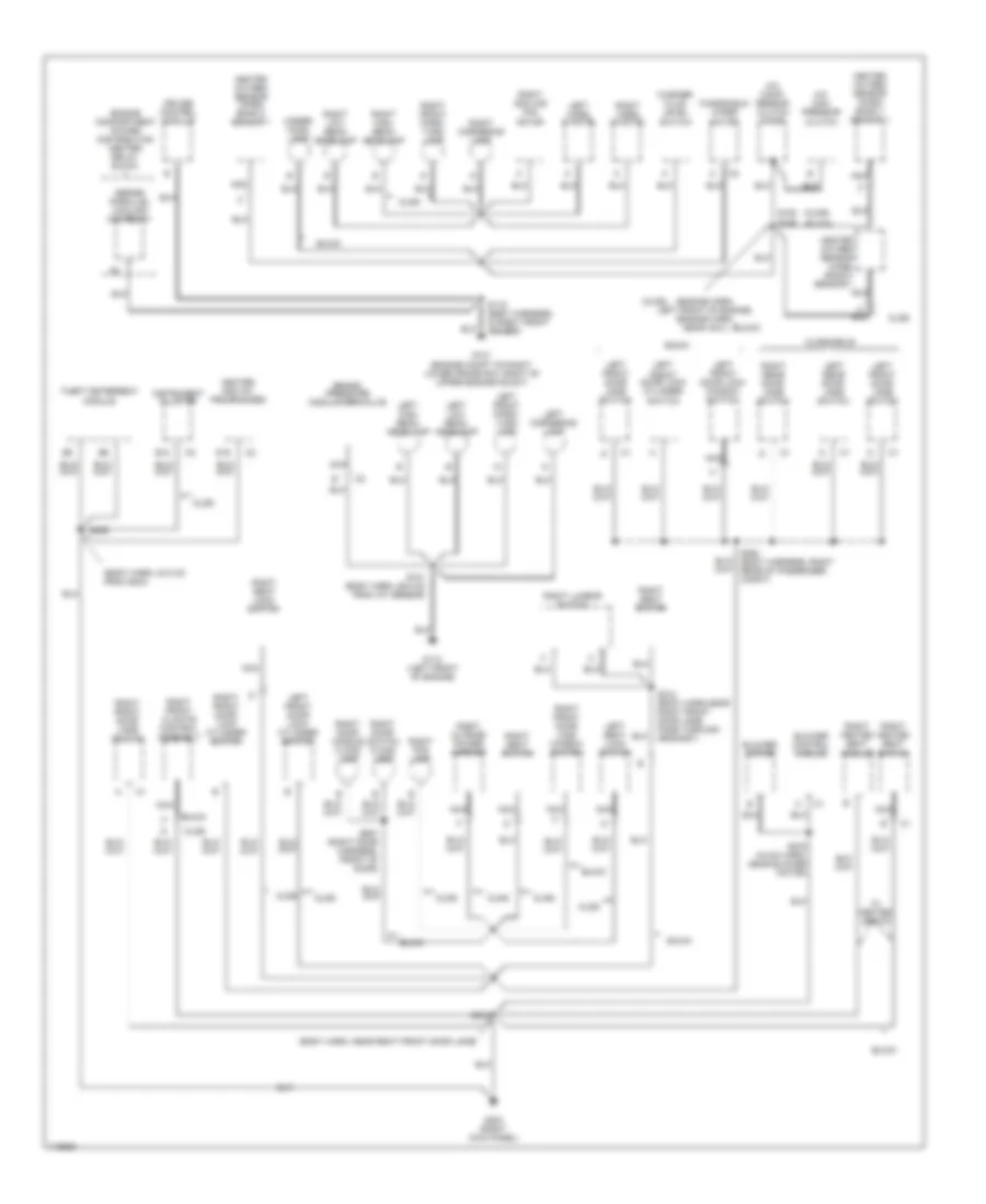 Ground Distribution Wiring Diagram 2 of 5 for Buick Riviera 1999