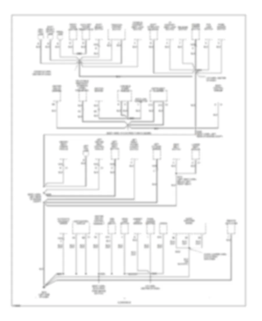 Ground Distribution Wiring Diagram (3 of 5) for Buick Riviera 1999