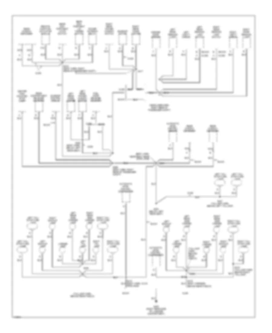 Ground Distribution Wiring Diagram 5 of 5 for Buick Riviera 1999