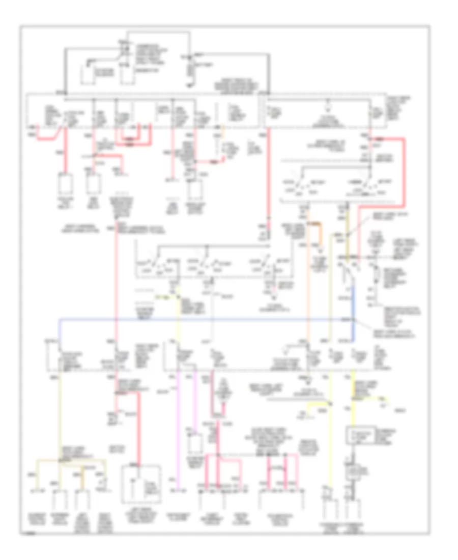 Power Distribution Wiring Diagram 1 of 4 for Buick Riviera 1999