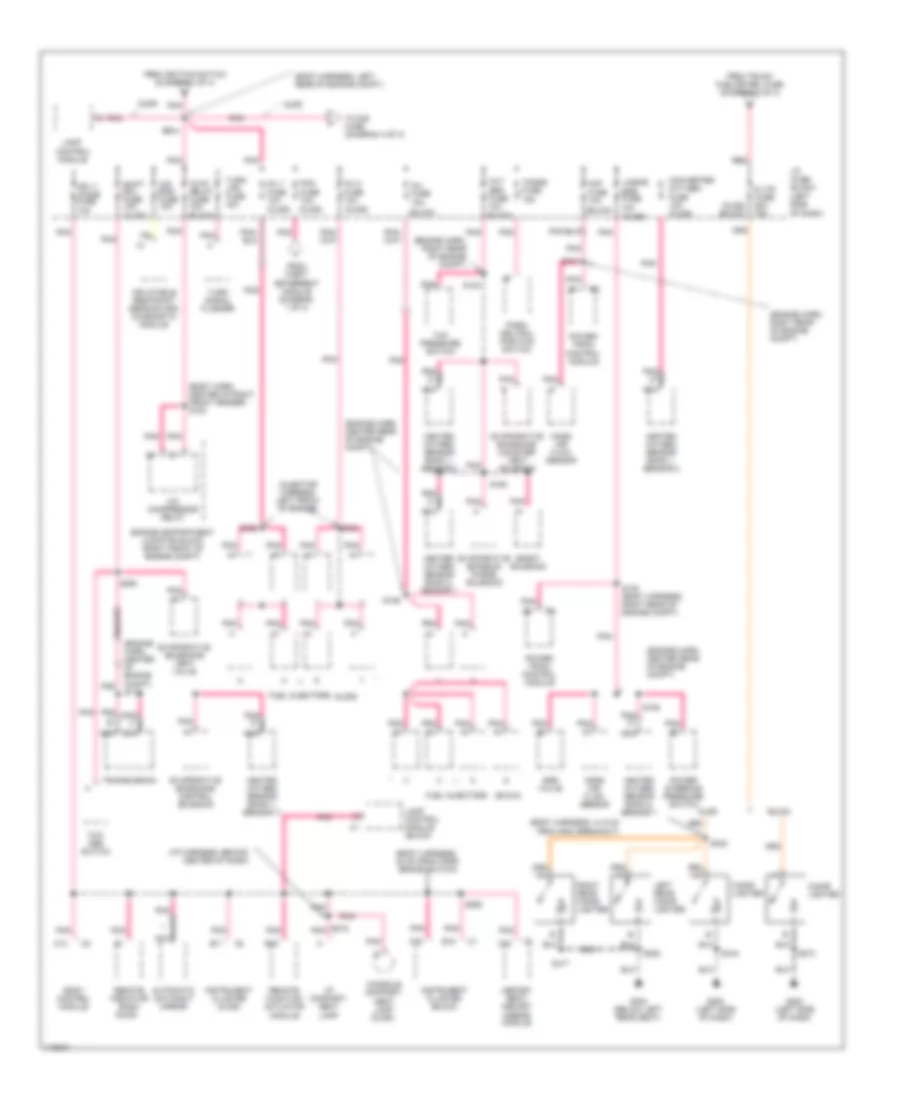 Power Distribution Wiring Diagram 3 of 4 for Buick Riviera 1999