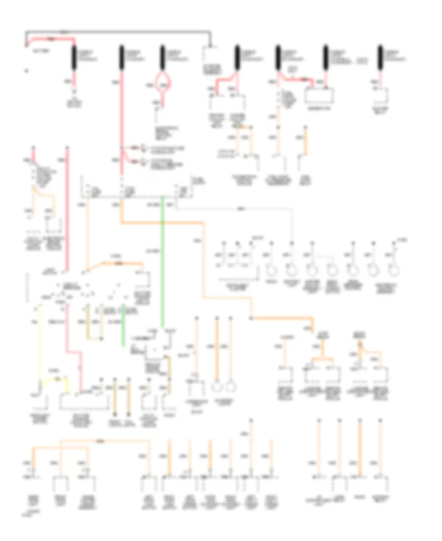 Power Distribution Wiring Diagram 1 of 3 for Buick Century 1994