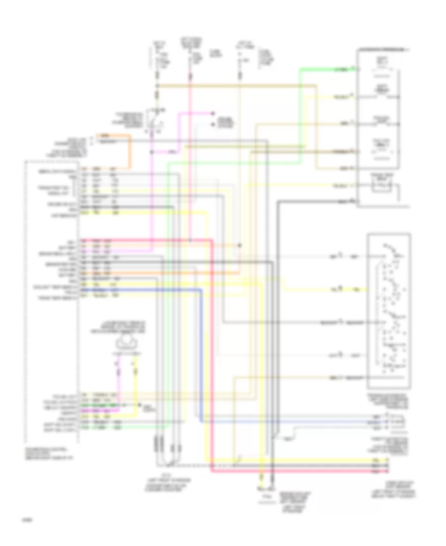 Transmission Wiring Diagram, 4T60-E for Buick Century 1994
