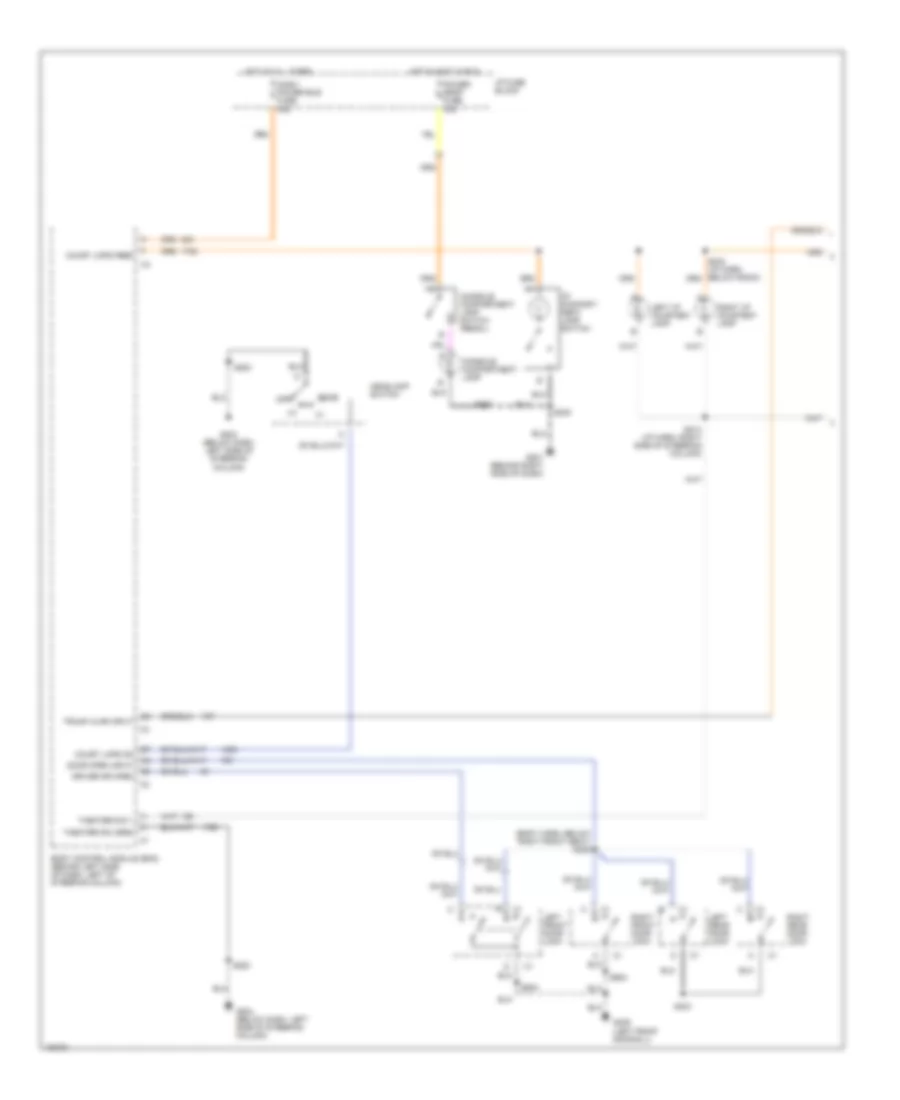 Courtesy Lamps Wiring Diagram 1 of 2 for Buick Century Custom 2000