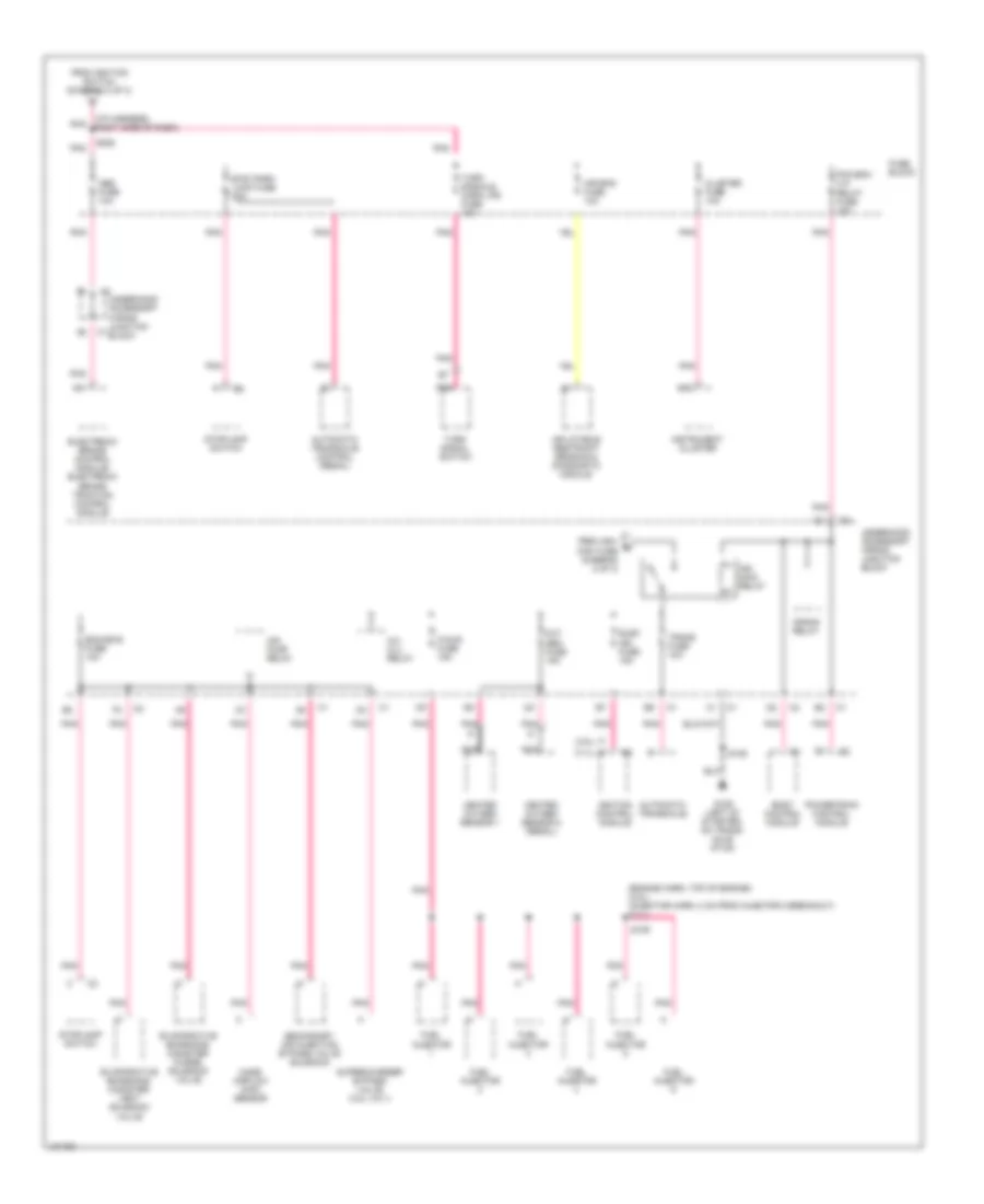 Power Distribution Wiring Diagram (3 of 3) for Buick Century Custom 2000