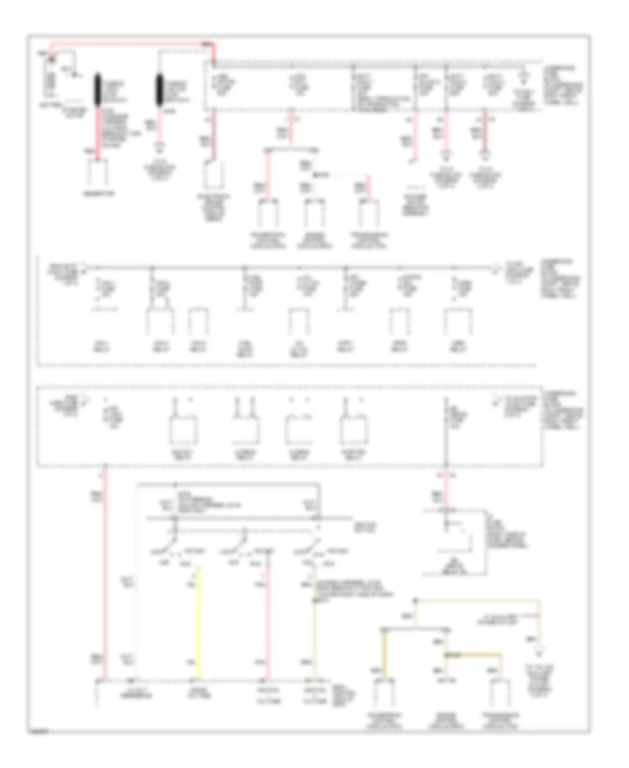 Power Distribution Wiring Diagram 1 of 4 for Buick Terraza CX 2006