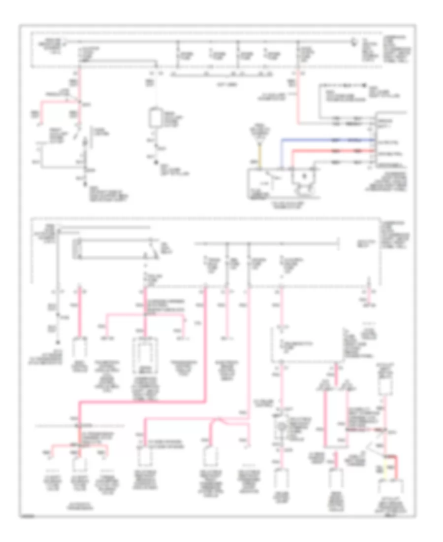 Power Distribution Wiring Diagram 2 of 4 for Buick Terraza CX 2006