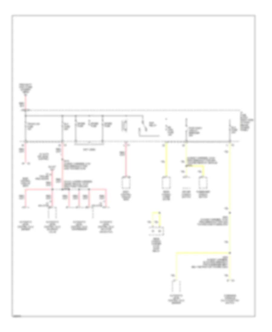 Power Distribution Wiring Diagram 4 of 4 for Buick Terraza CX 2006