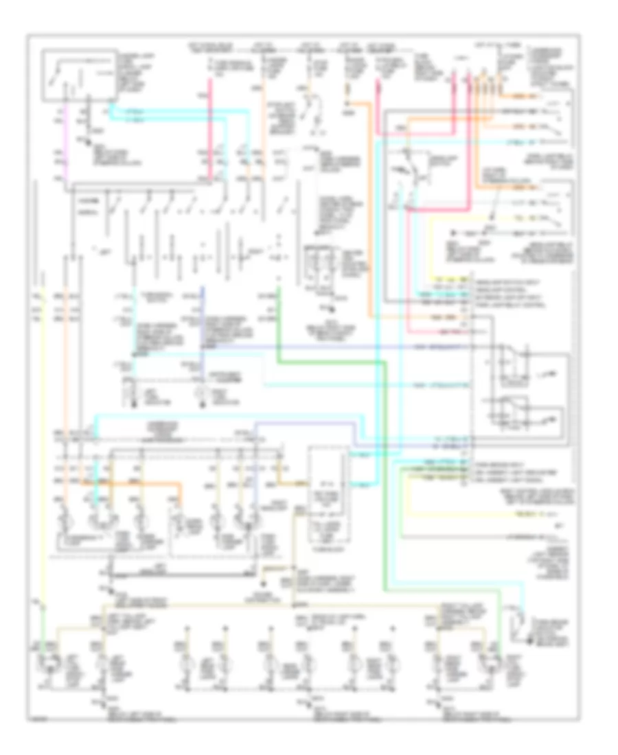 Exterior Lamps Wiring Diagram for Buick Century Limited 2000