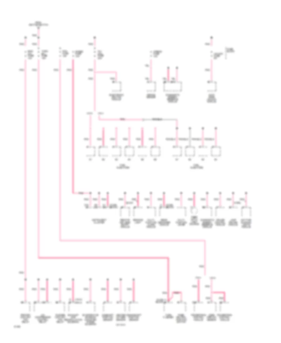 Power Distribution Wiring Diagram (3 of 3) for Buick Century Special 1994