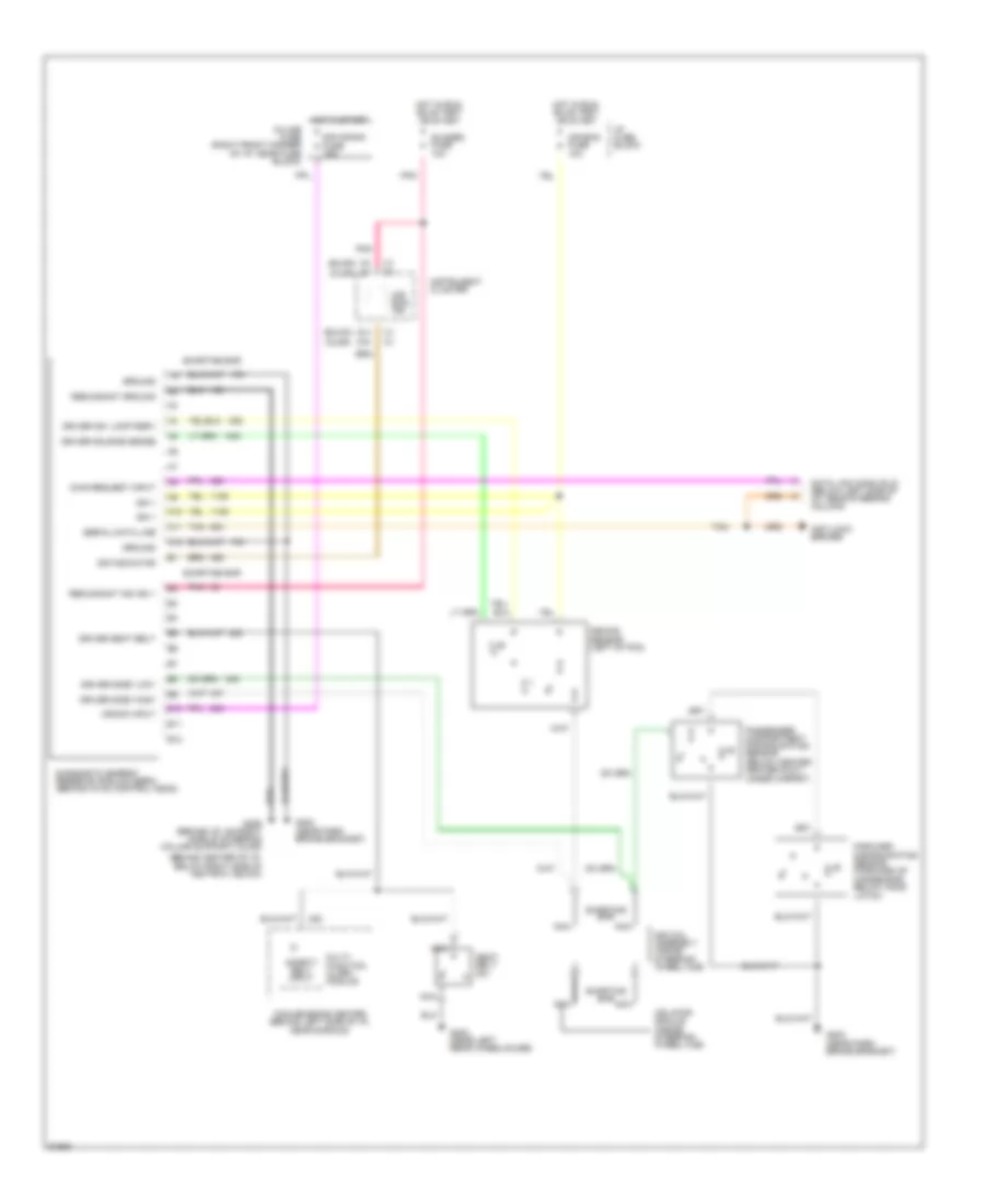 Supplemental Restraint Wiring Diagram for Buick Century Special 1994