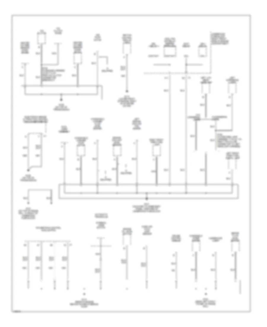 Ground Distribution Wiring Diagram 1 of 4 for Buick LeSabre Custom 2000