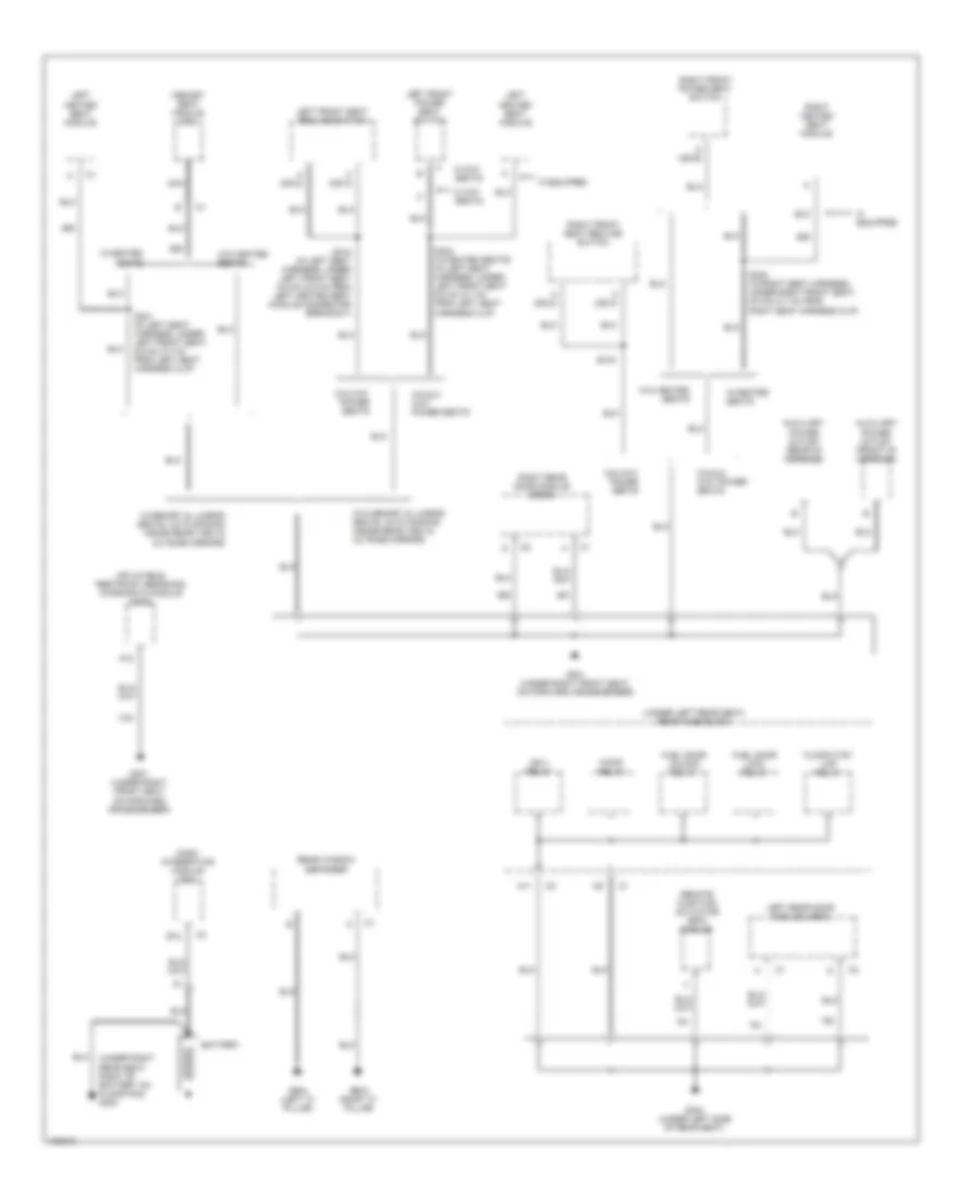 Ground Distribution Wiring Diagram (3 of 4) for Buick LeSabre Custom 2000
