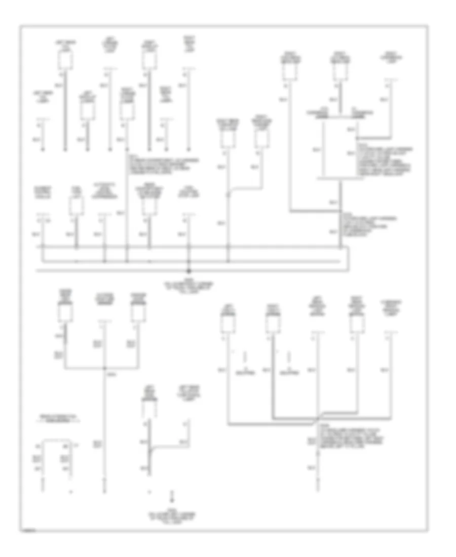 Ground Distribution Wiring Diagram 4 of 4 for Buick LeSabre Custom 2000