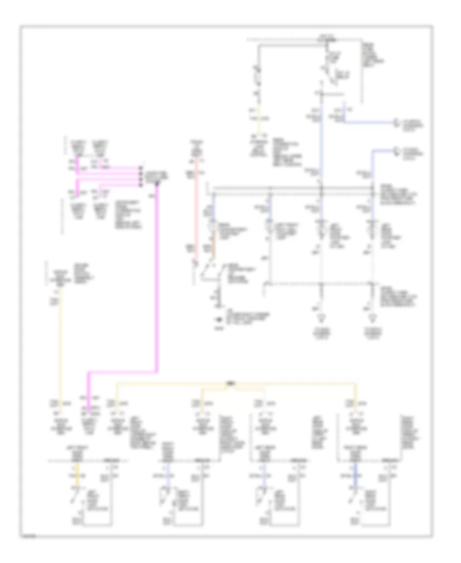 Courtesy Lamps Wiring Diagram 1 of 2 for Buick LeSabre Custom 2000