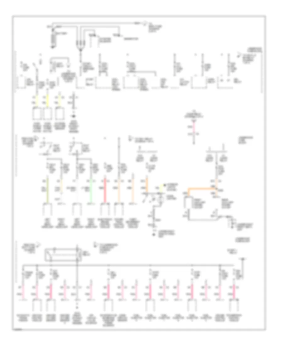 Power Distribution Wiring Diagram 1 of 4 for Buick LeSabre Custom 2000