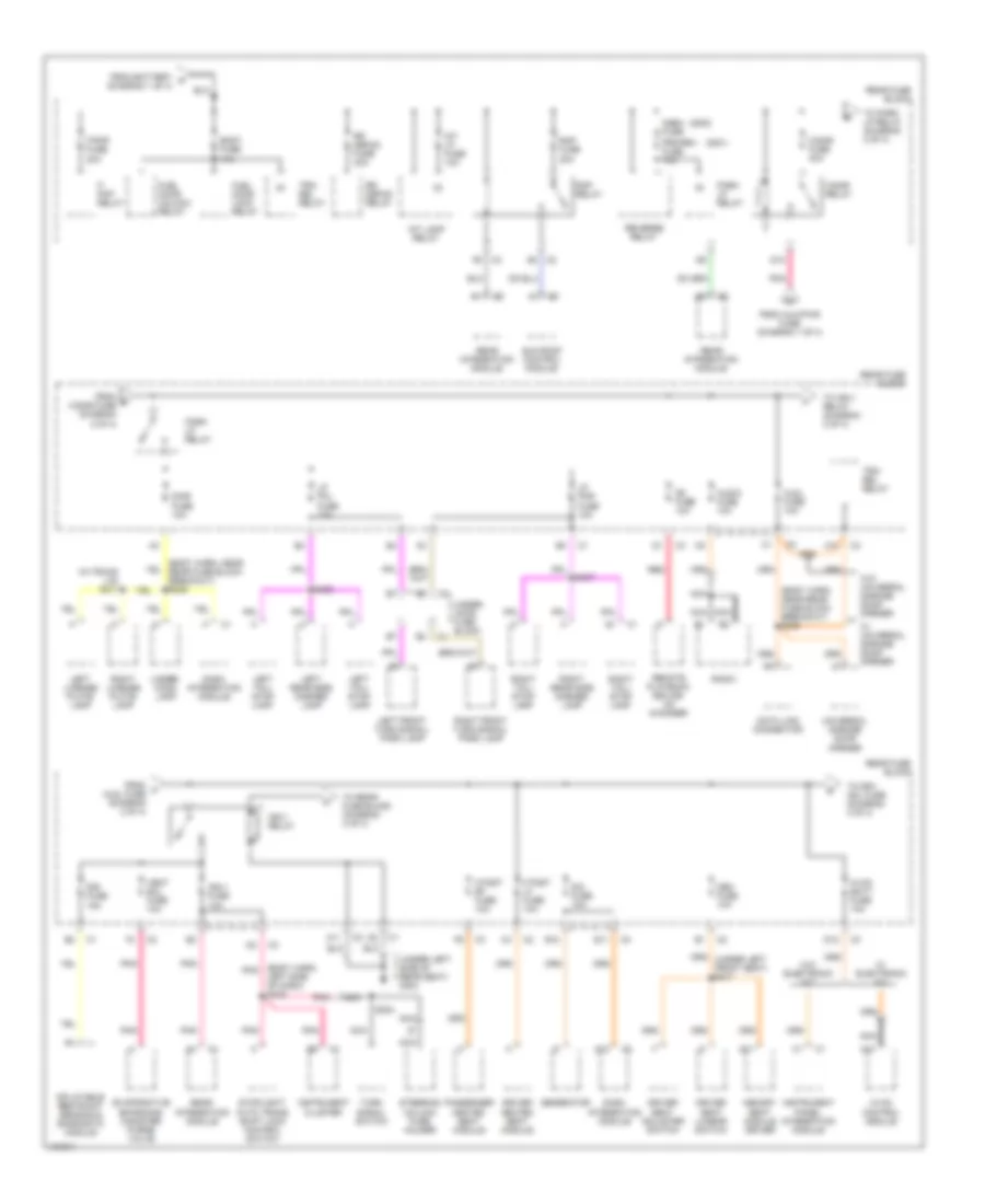 Power Distribution Wiring Diagram (2 of 4) for Buick LeSabre Custom 2000