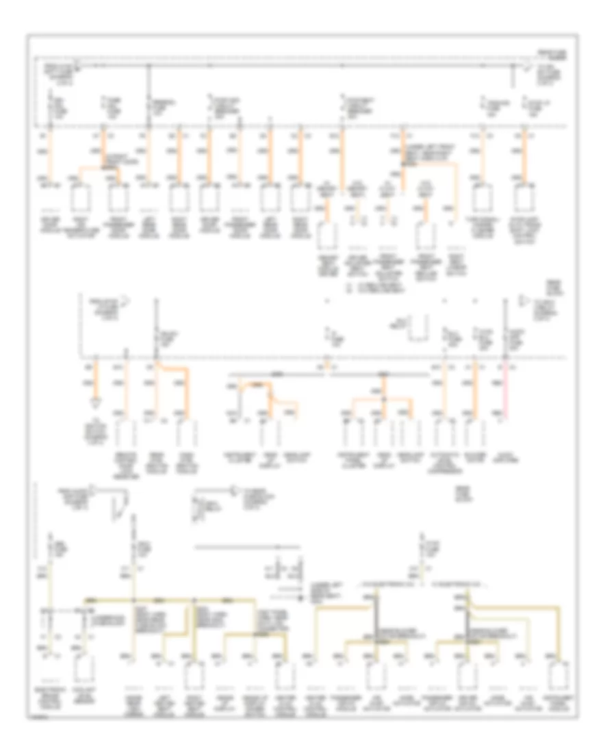 Power Distribution Wiring Diagram (3 of 4) for Buick LeSabre Custom 2000
