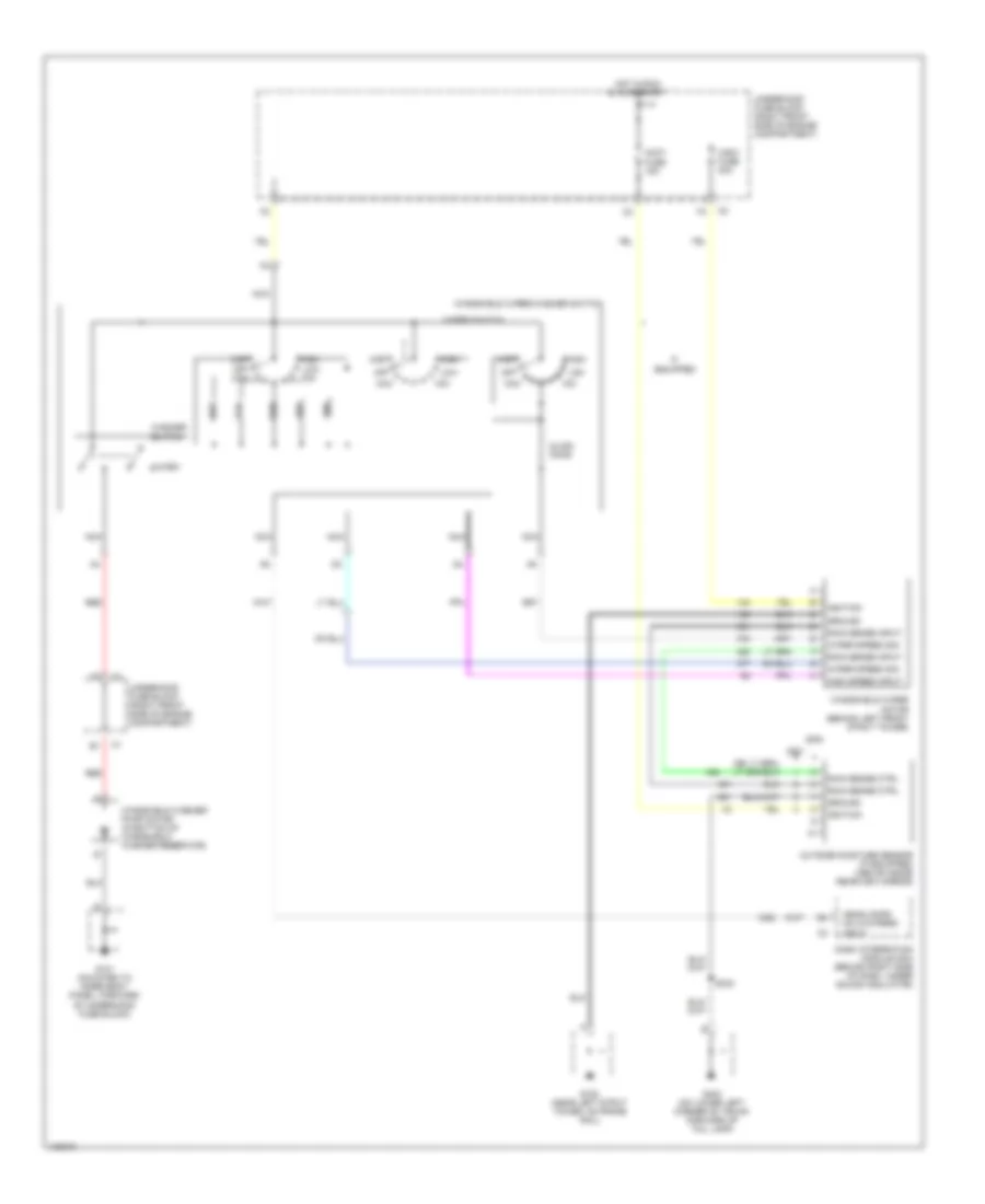 Электросхема стеклоочистителя, дворников и омывателя для Buick LeSabre Custom 2000