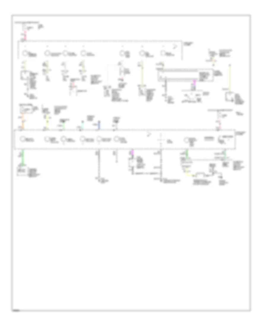 Instrument Cluster Wiring Diagram Base for Buick LeSabre Custom 1994